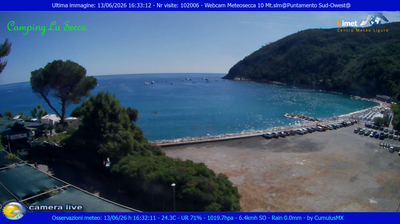 immagine della webcam nei dintorni di Levanto: webcam Moneglia