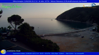 immagine della webcam nei dintorni di Varese Ligure: webcam Moneglia