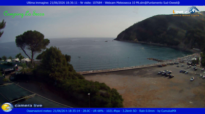 immagine della webcam nei dintorni di Monterosso al Mare: webcam Moneglia