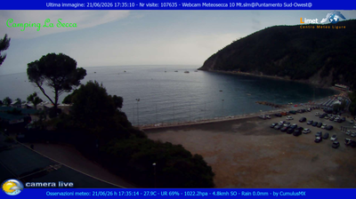 immagine della webcam nei dintorni di Sesta Godano: webcam Moneglia