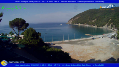 immagine della webcam nei dintorni di Varese Ligure: webcam Moneglia