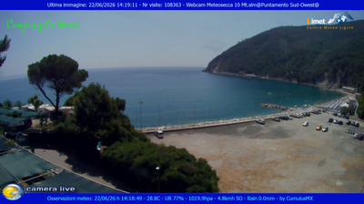 immagine della webcam nei dintorni di Monterosso al Mare: webcam Moneglia