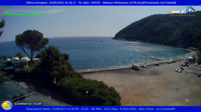immagine della webcam nei dintorni di Borgo Val di Taro: webcam Moneglia