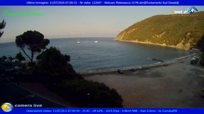 immagine della webcam nei dintorni di Sestri Levante: webcam Moneglia