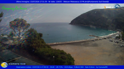 immagine della webcam nei dintorni di Carro: webcam Moneglia