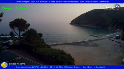 immagine della webcam nei dintorni di Monterosso al Mare: webcam Moneglia
