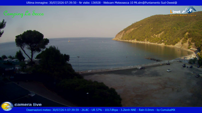 immagine della webcam nei dintorni di Levanto: webcam Moneglia