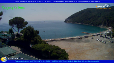 immagine della webcam nei dintorni di Bonassola: webcam Moneglia