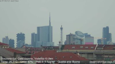 immagine della webcam nei dintorni di Milano Porta Monforte: webcam Milano Grigioni