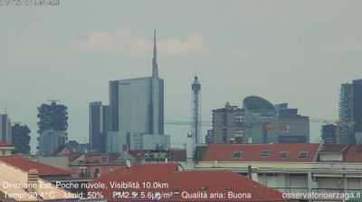 immagine della webcam nei dintorni di Milano Domenichino: webcam Milano Grigioni
