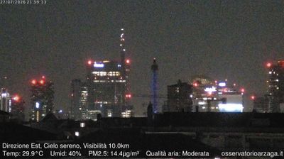immagine della webcam nei dintorni di Milano Adriano: webcam Milano Grigioni