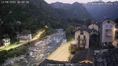 Preview delle webcam di Campertogno › Nord