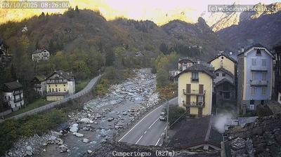 immagine della webcam nei dintorni di Carcoforo: webcam Campertogno