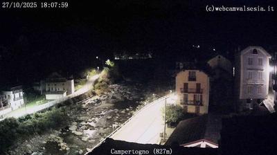 immagine della webcam nei dintorni di Capanna Margherita: webcam Campertogno