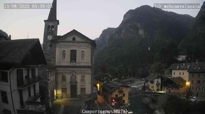 immagine della webcam nei dintorni di Fobello: webcam Campertogno