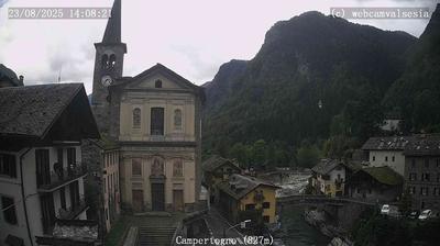 immagine della webcam nei dintorni di Punta Indren: webcam Campertogno