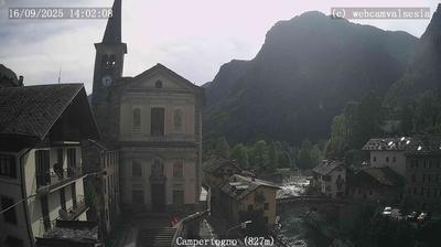 immagine della webcam nei dintorni di Scopello: webcam Campertogno