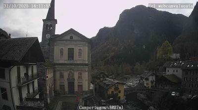 immagine della webcam nei dintorni di Gressoney-Saint-Jean: webcam Campertogno
