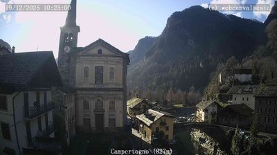 immagine della webcam nei dintorni di Alpe di Mera: webcam Campertogno
