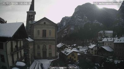 immagine della webcam nei dintorni di Gressoney-Saint-Jean: webcam Campertogno