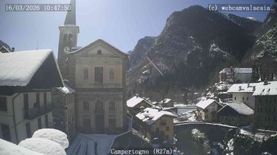 immagine della webcam nei dintorni di Capanna Margherita: webcam Campertogno