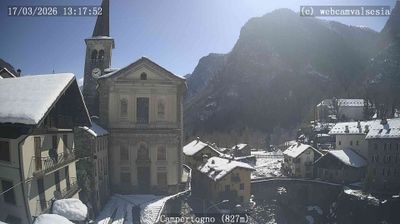 immagine della webcam nei dintorni di Alagna Valsesia: webcam Campertogno