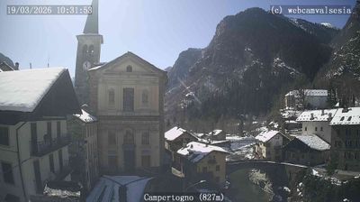 immagine della webcam nei dintorni di Scopello: webcam Campertogno