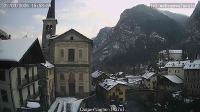 immagine della webcam nei dintorni di Alpe di Mera: webcam Campertogno