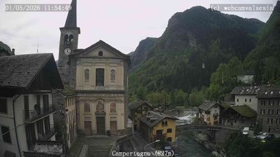 immagine della webcam nei dintorni di Bielmonte: webcam Campertogno