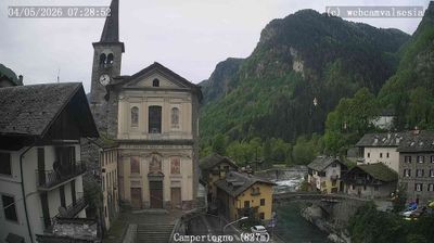 immagine della webcam nei dintorni di Scopello: webcam Campertogno