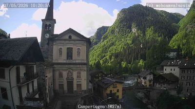 immagine della webcam nei dintorni di Alpe di Mera: webcam Campertogno