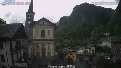 immagine della webcam nei dintorni di Alpe di Mera: webcam Campertogno