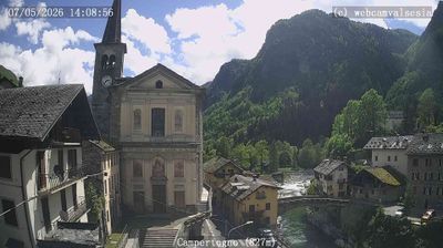 immagine della webcam nei dintorni di Rassa: webcam Campertogno