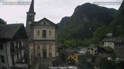 immagine della webcam nei dintorni di Issime: webcam Campertogno