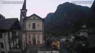 immagine della webcam nei dintorni di Pila: webcam Campertogno