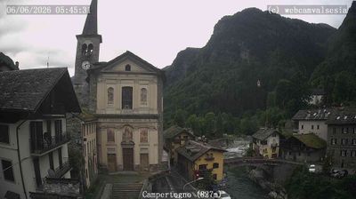 immagine della webcam nei dintorni di Punta Indren: webcam Campertogno