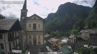immagine della webcam nei dintorni di Varallo: webcam Campertogno