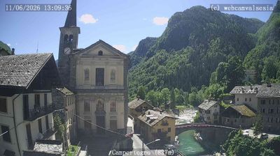 immagine della webcam nei dintorni di Fobello: webcam Campertogno