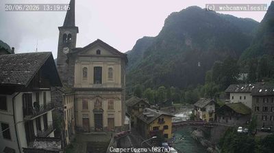 immagine della webcam nei dintorni di Scopello: webcam Campertogno
