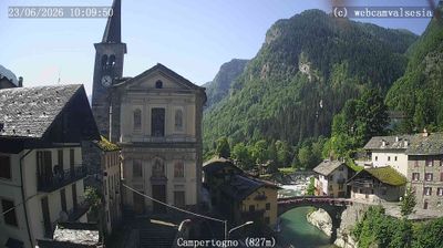 immagine della webcam nei dintorni di Issime: webcam Campertogno