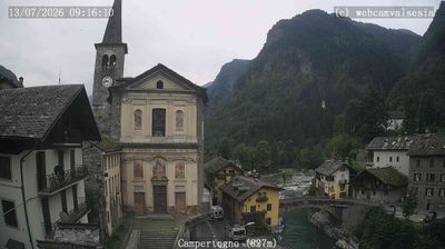 immagine della webcam nei dintorni di Bielmonte: webcam Campertogno