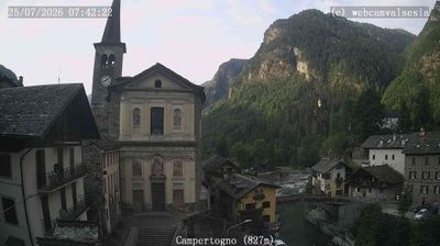 immagine della webcam nei dintorni di Macugnaga: webcam Campertogno