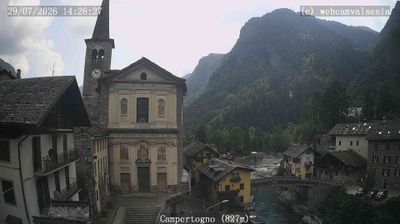 immagine della webcam nei dintorni di Oropa: webcam Campertogno