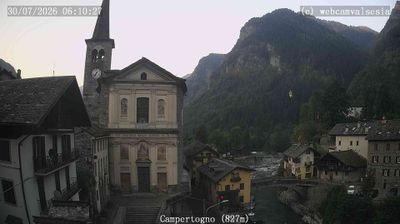 immagine della webcam nei dintorni di Oropa: webcam Campertogno