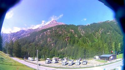 immagine della webcam nei dintorni di Cervinia Cime Bianche Laghi: webcam Staffal