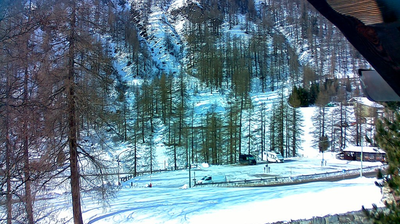 immagine della webcam nei dintorni di Cervinia Plan Maison: webcam Staffal
