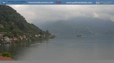 Preview delle webcam di Cannero › Nord-Est: Castelli di Cannero - Lago Maggiore - Monte Lema