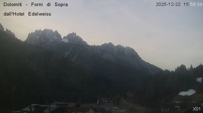 immagine della webcam nei dintorni di Pieve di Cadore: webcam Forni di Sopra