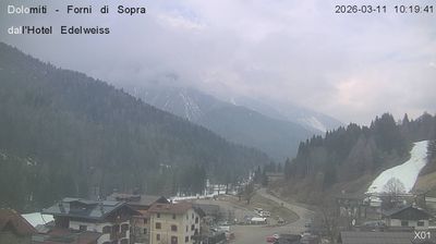 immagine della webcam nei dintorni di Lorenzago di Cadore: webcam Forni di Sopra