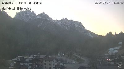 immagine della webcam nei dintorni di Monte Zoncolan: webcam Forni di Sopra